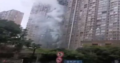 चीन में इमारत में आग लगने से 15 लोगों की मौत